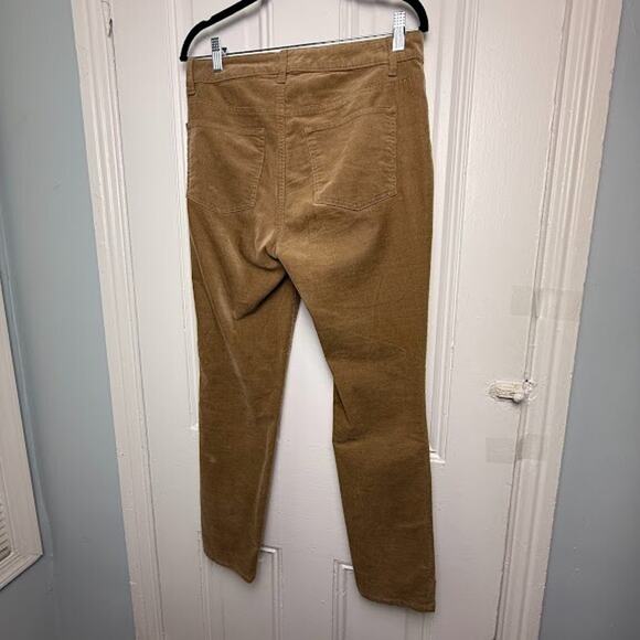 Talbots Brown Corduroy Pants Womens 8P Preppy Straight Leg Mid Rise Stretch - Picture 6 of 9